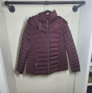 Michael Kors Deep Burgundy Puffer Jacket